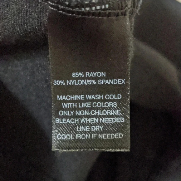 WHBM Stretch Ankle Side Slit Leggings, Color Black Size M - Picture 12 of 12